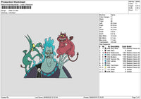 Villain V3 Embroidery File 6 sizes