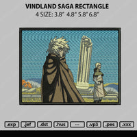 Vindland Saga Rectangle Embroidery File 4 size