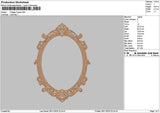 Frame 001 Embroidery File 6 sizes