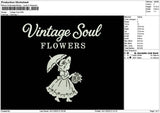 Vintagetext 1411 Embroidery File 6 sizes
