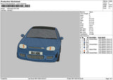 Car Navy 0811 Embroidery File 6 sizes