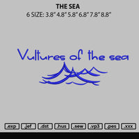 The Sea Embroidery File 6 sizes