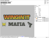 Winginit Embroidery File 4 size