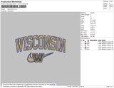 Wisconsin Embroidery File 4 size