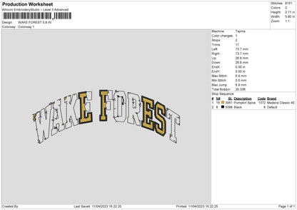 Wake Forest Embroidery