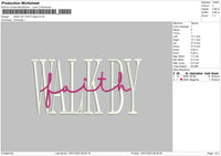 Walkbyf Embroidery File 6 sizes
