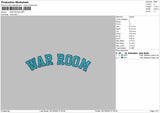 WAR ROOM  Embroidery Files