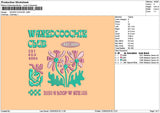 Waxedtext Embroidery File 6 sizes