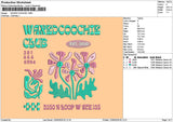 Waxedtext Embroidery File 6 sizes