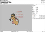 WDYM Breathe Embroidery File 4 size