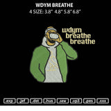 WDYM Breathe Embroidery File 4 size