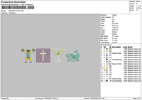 Gymicon Embroidery File 6 sizes