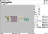 Gymicon Embroidery File 6 sizes