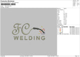 Welding Embroidery File 4 size