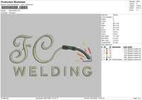 Welding Embroidery File 4 size