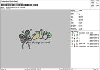 Sockmonster Embroidery File 6 sizes