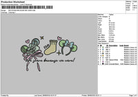 Sockmonster Embroidery File 6 sizes