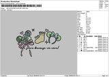 Sockmonster Embroidery File 6 sizes