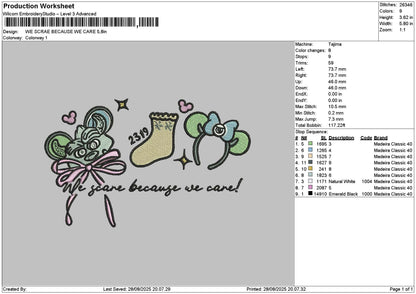 Sockmonster Embroidery File 6 sizes