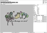 Sockmonster Embroidery File 6 sizes