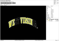 Virginiatext Embroidery File 6 sizes