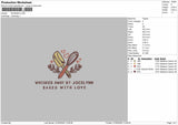WHISKED Embroidery File 6 sizes