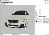 White Car BMW Embroidery File 4 size