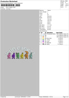 Who Cares Embroidery File 4 size