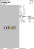 Who Cares Embroidery File 4 size