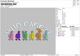 Who Cares Embroidery File 4 size