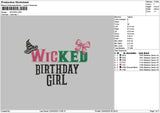 Wickedtext 2304 Embroidery File 6 sizes
