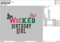 Wickedtext 2304 Embroidery File 6 sizes