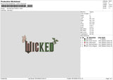 Wickedtext 01 Embroidery File 6 sizes