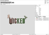 Wickedtext 01 Embroidery File 6 sizes