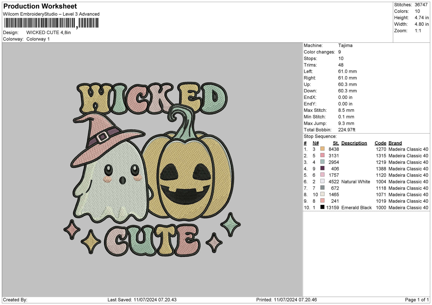 Wickedtext 01 Embroidery File 6 sizes