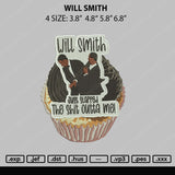 Will Smith Embroidery File 4 size