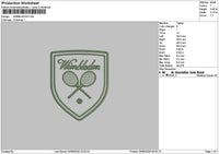 Wimbledontext Embroidery File 6 sizes