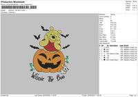 Winnie The Boo Embroidery File 5 sizes