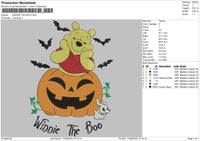 Winnie he Boo Embroidery File 5 sizes