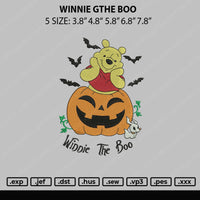 Winnie he Boo Embroidery File 5 sizes