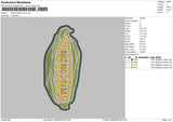 Wisconsin Corn Embroidery File 4 sizes