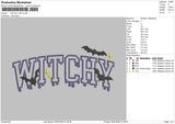 Witchytext App Embroidery File 6 sizes