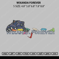 Wixanda Forever Embroidery File 5 sizes