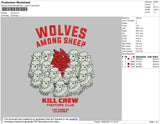 Wolves Embroidery File 3 size