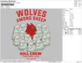 Wolves Embroidery File 3 size