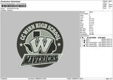 W Circle 1308 Embroidery File 6 sizes