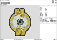 Eye 3108 Embroidery File 6 sizes