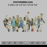 Photoembro 0206 Embroidery File 6 sizes