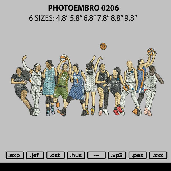 Photoembro 0206 Embroidery File 6 sizes