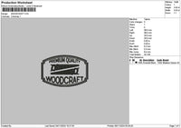 Woodcrafttext Embroidery File 6 sizes